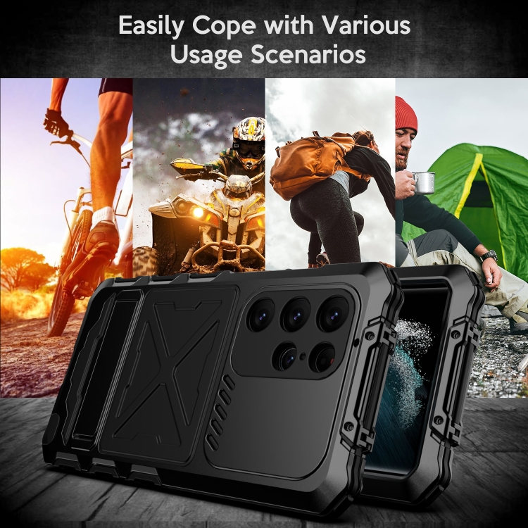 For Samsung Galaxy S24 Ultra 5G R-JUST Life Waterproof Dustproof Shockproof Phone Case(Black) For Samsung Galaxy S24 Ultra 5G R-JUST Life Waterproof Dustproof Shockproof Phone Case(Black)