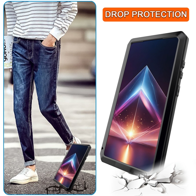 For Samsung Galaxy S24 Ultra 5G Shockproof Life Waterproof Silicone + Zinc Alloy Phone Case(Black) For Samsung Galaxy S24 Ultra 5G Shockproof Life Waterproof Silicone + Zinc Alloy Phone Case(Black)