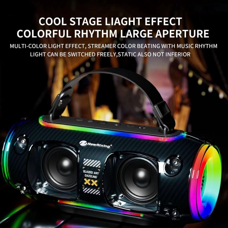 New Rixing NR8806 Portable Outdoor Wireless Bluetooth Speaker RGB ...