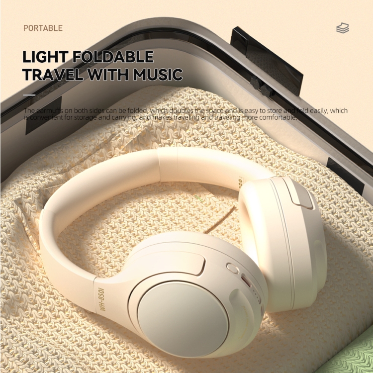 WH850i ANC Active Noise Reduction Over-Ear Bluetooth Headphone(White) - B6