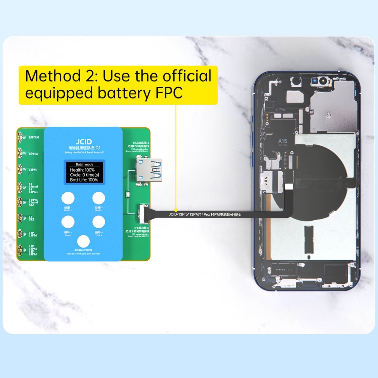 JCID Q1 Battery Health Quick Repair Board For iPhone 11-15 Pro Max - 4