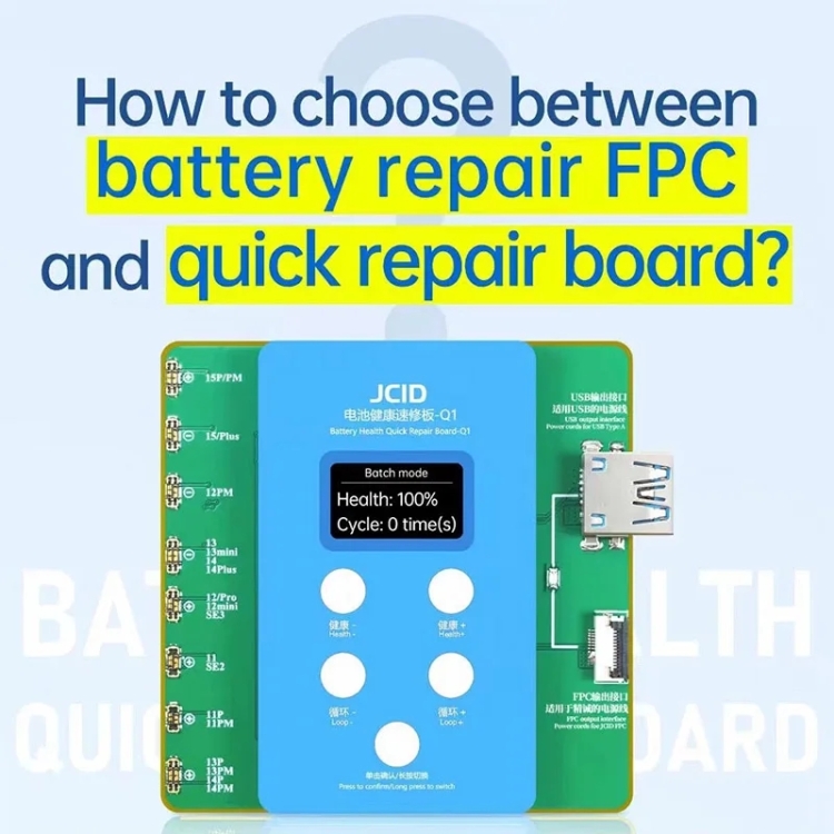 JCID Q1 Battery Health Quick Repair Board For iPhone 11-15 Pro Max - 9