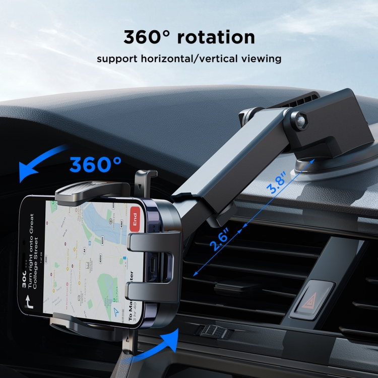 JOYROOM JR-OK6 Mechanical Car Phone Mount(Black) JOYROOM JR-OK6 Mechanical Car Phone Mount(Black)