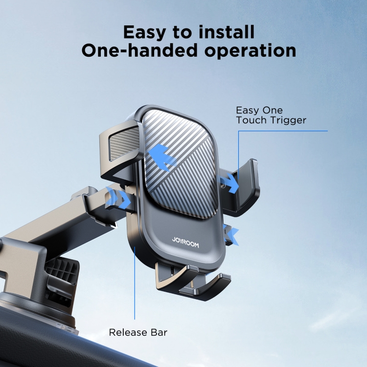JOYROOM JR-OK6 Mechanical Car Phone Mount(Black) JOYROOM JR-OK6 Mechanical Car Phone Mount(Black)