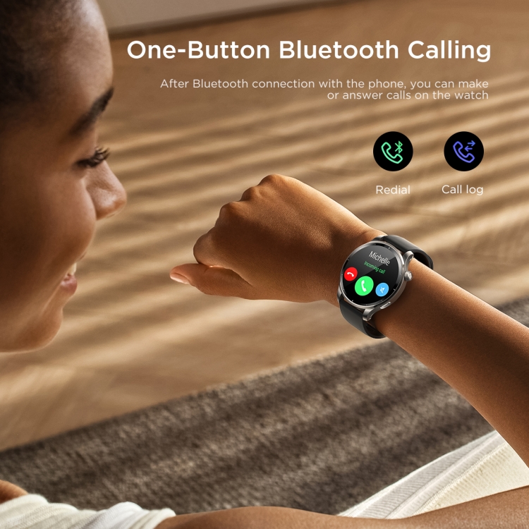JR-FV1 Venture Series El reloj inteligente con llamada Bluetooth de 1,43 pulgadas admite monitoreo del sueño / detección de oxígeno en sangre (gris oscuro) - 2