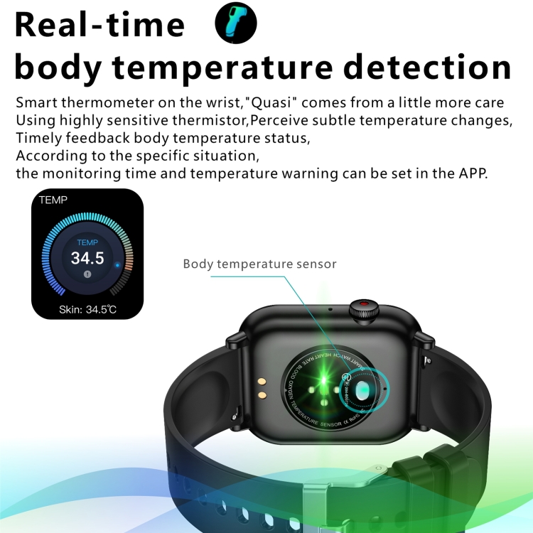 Reloj deportivo inteligente QX9 BT5.2 de 1,96 pulgadas, compatible con llamadas Bluetooth / sueño / oxígeno en sangre / temperatura / frecuencia cardíaca / monitor de salud de presión arterial (rosa) - B5
