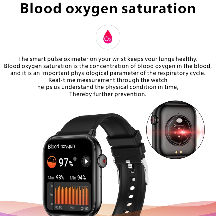 Reloj deportivo inteligente QX9 BT5.2 de 1,96 pulgadas, compatible con llamadas Bluetooth / sueño / oxígeno en sangre / temperatura / frecuencia cardíaca / monitor de salud de presión arterial (rosa) - B6