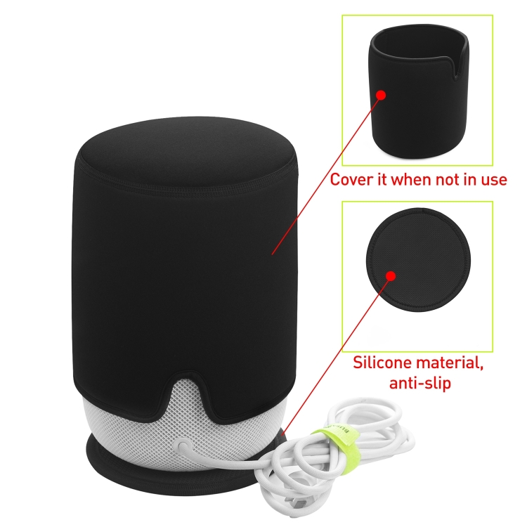 For HomePod / HomePod 2 Mini Smart Bluetooth Speaker Dustproof Protective Case with Anti-Slip Pad(Black) For HomePod / HomePod 2 Mini Smart Bluetooth Speaker Dustproof Protective Case with Anti-Slip Pad(Black)