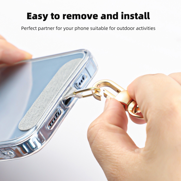 mutural Universal Mobile Phone Lanyard(Pink Gold)