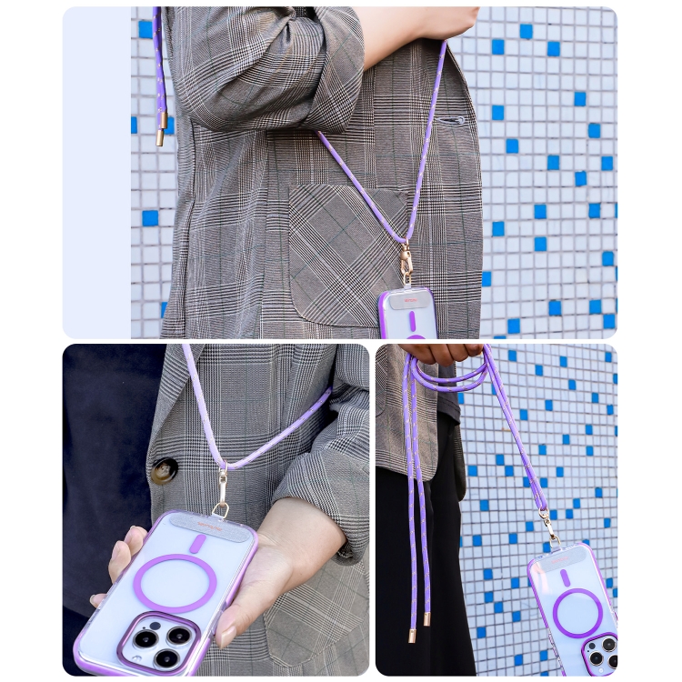 mutural Universal Mobile Phone Lanyard(Pink Gold)