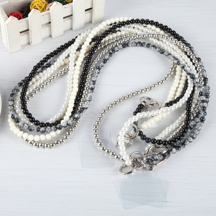 Mobile Phone Anti-lost Ink Wash Crossbody Long Bead Chain(Ink)