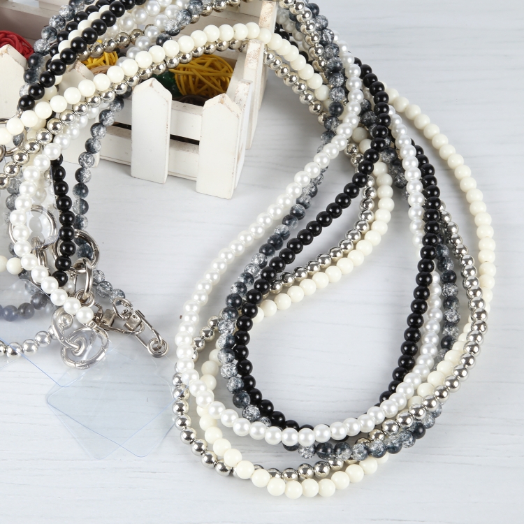 Mobile Phone Anti-lost Ink Wash Crossbody Long Bead Chain(Ink)