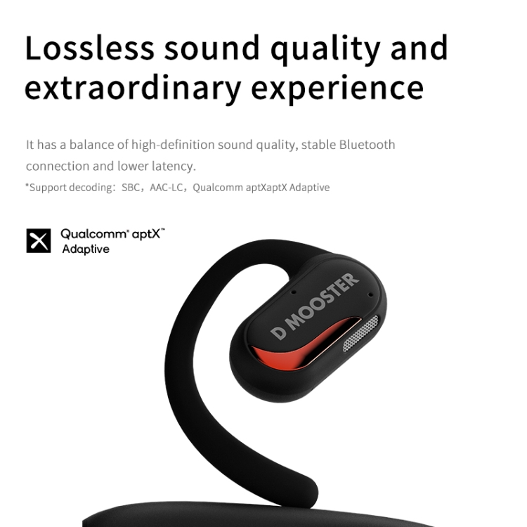 D MOOSTER D13 Pro Ear-Mounted Air Conduction Wireless Bluetooth Earphone(Black) D MOOSTER D13 Pro Ear-Mounted Air Conduction Wireless Bluetooth Earphone(Black)