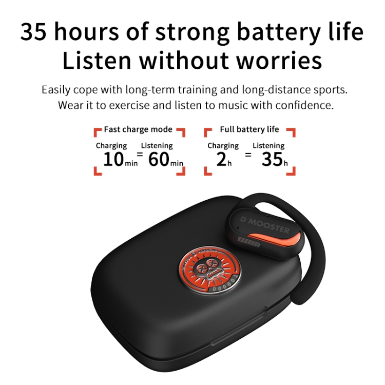 D MOOSTER D13 Pro Ear-Mounted Air Conduction Wireless Bluetooth Earphone(Black) D MOOSTER D13 Pro Ear-Mounted Air Conduction Wireless Bluetooth Earphone(Black)