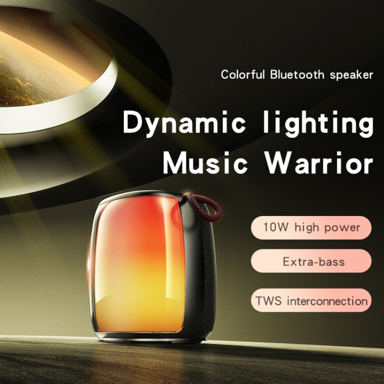 Yesido YSW20 LED Colorful TWS Bluetooth Speaker(Black) Yesido YSW20 LED Colorful TWS Bluetooth Speaker(Black)