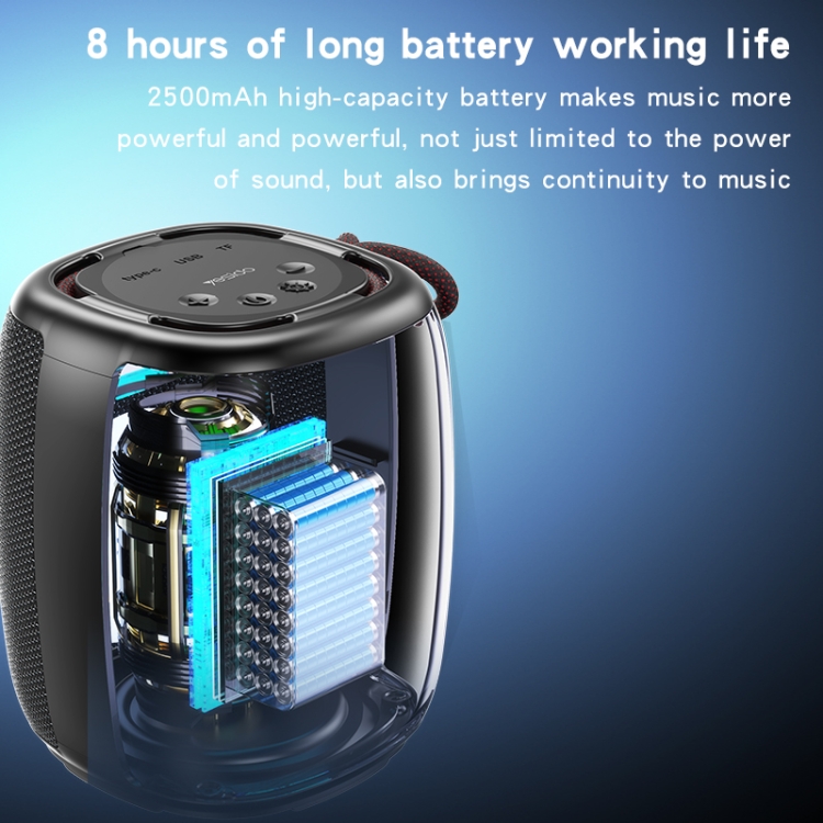 Yesido YSW20 LED Colorful TWS Bluetooth Speaker(Black) Yesido YSW20 LED Colorful TWS Bluetooth Speaker(Black)