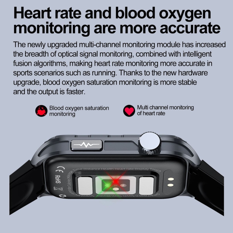 Blood Oxygen Rohs Ip68 Smartwatch TK79 Inch IP68 Waterproof