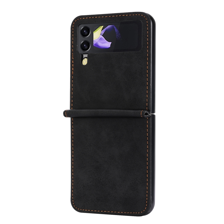 For Samsung Galaxy Z Flip4 5G Business Solid Color Magnetic RFID Anti-theft Phone Case(Black) For Samsung Galaxy Z Flip4 5G Business Solid Color Magnetic RFID Anti-theft Phone Case(Black)