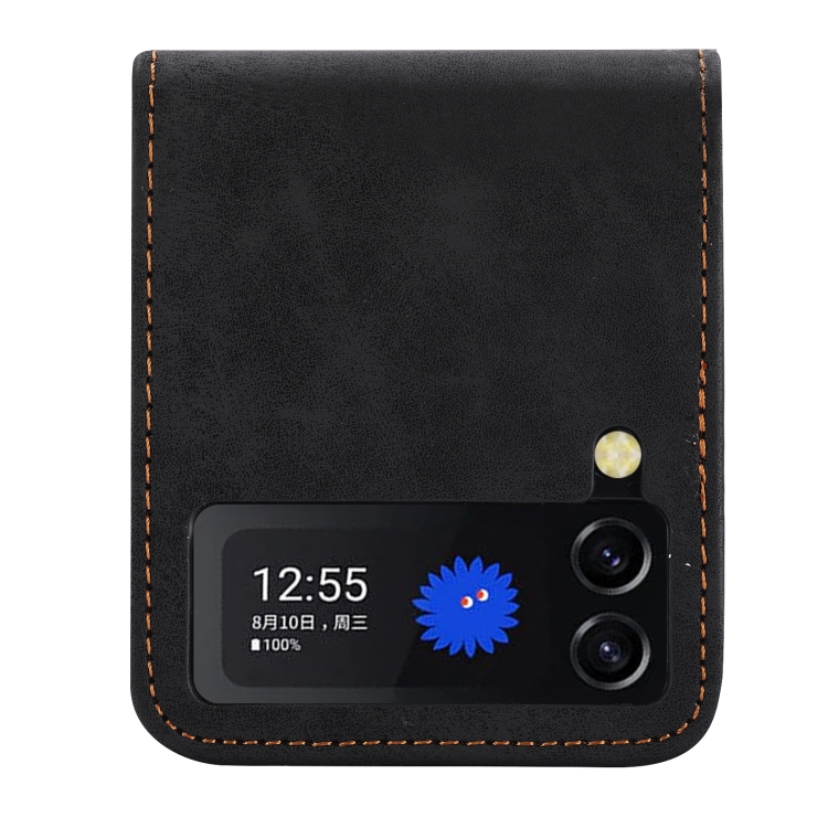 For Samsung Galaxy Z Flip4 5G Business Solid Color Magnetic RFID Anti-theft Phone Case(Black) For Samsung Galaxy Z Flip4 5G Business Solid Color Magnetic RFID Anti-theft Phone Case(Black)