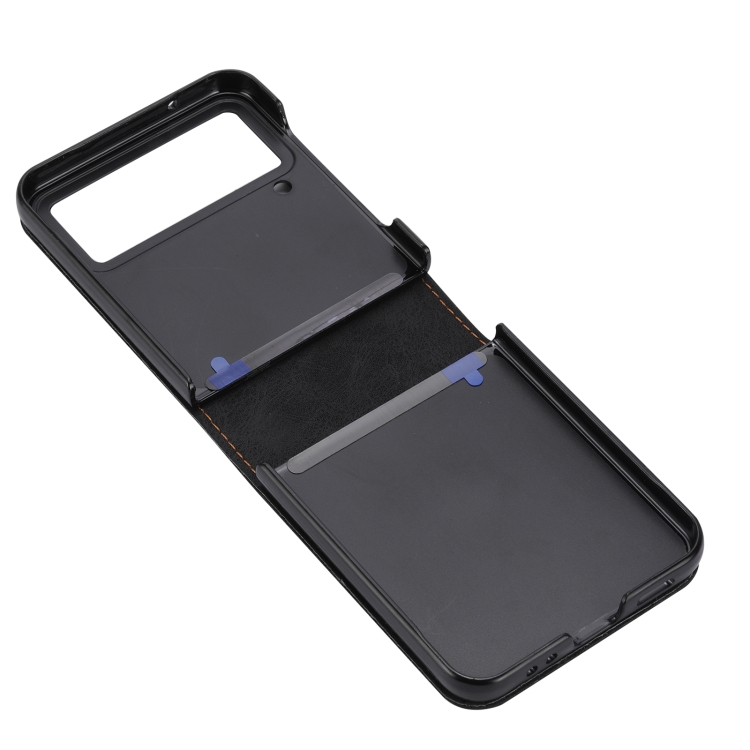 For Samsung Galaxy Z Flip4 5G Business Solid Color Magnetic RFID Anti-theft Phone Case(Black) For Samsung Galaxy Z Flip4 5G Business Solid Color Magnetic RFID Anti-theft Phone Case(Black)