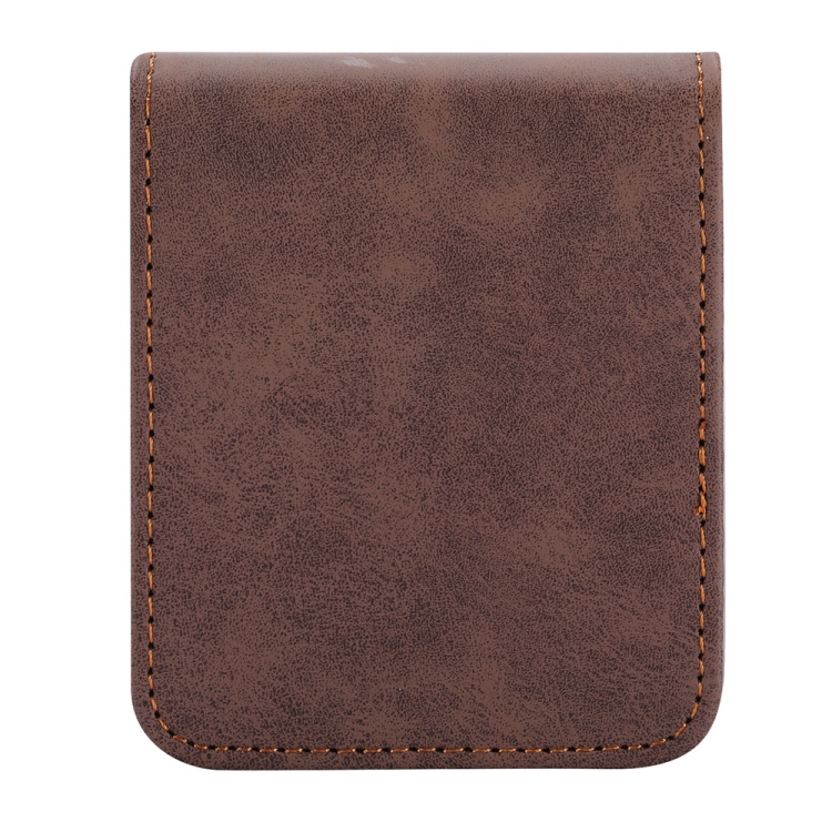 For Samsung Galaxy Z Flip6 Business Solid Color Magnetic RFID Anti-theft Phone Case(Brown) For Samsung Galaxy Z Flip6 Business Solid Color Magnetic RFID Anti-theft Phone Case(Brown)