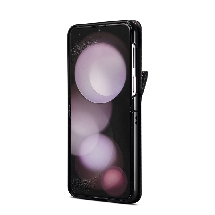 For Samsung Galaxy Z Flip5 Crossbody Color Matching Folding Phone Case(Dark Grey) For Samsung Galaxy Z Flip5 Crossbody Color Matching Folding Phone Case(Dark Grey)