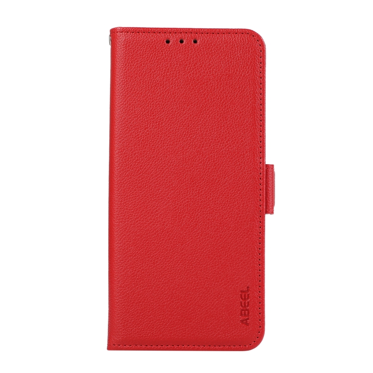 For Samsung Galaxy S22 Ultra 5G ABEEL Side-Magnetic Litchi Pattern Leather RFID Phone Case(Red) For Samsung Galaxy S22 Ultra 5G ABEEL Side-Magnetic Litchi Pattern Leather RFID Phone Case(Red)
