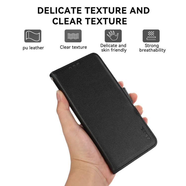 For Samsung Galaxy S23 Ultra 5G ABEEL Side-Magnetic Litchi Pattern Leather RFID Phone Case(Black) For Samsung Galaxy S23 Ultra 5G ABEEL Side-Magnetic Litchi Pattern Leather RFID Phone Case(Black)