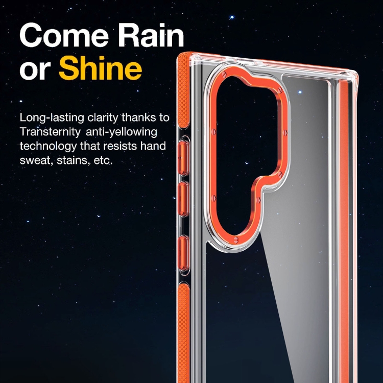 For Samsung Galaxy S24 Ultra 5G Dual-Color Clear Acrylic Hybrid TPU Phone Case(Orange) For Samsung Galaxy S24 Ultra 5G Dual-Color Clear Acrylic Hybrid TPU Phone Case(Orange)