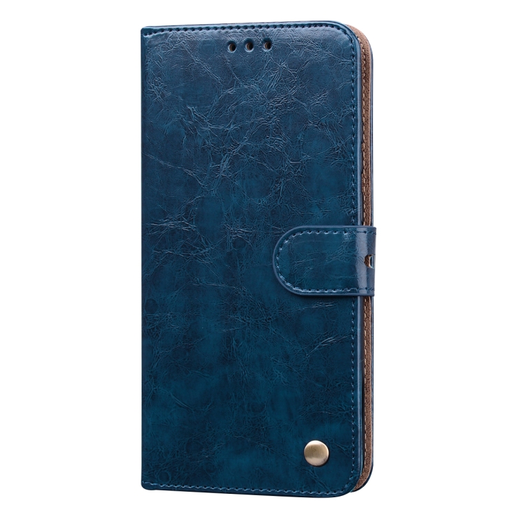 Oil Wax Texture Shockproof Flip Leather Phone Case For iPhone 15(Blue) Oil Wax Texture Shockproof Flip Leather Phone Case For iPhone 15(Blue)