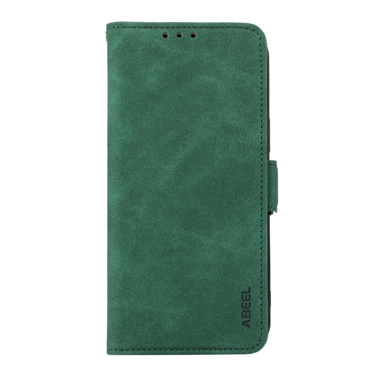 For Samsung Galaxy S22 Ultra 5G ABEEL Frosted Magnetic RFID Leather Phone Case(Green) For Samsung Galaxy S22 Ultra 5G ABEEL Frosted Magnetic RFID Leather Phone Case(Green)