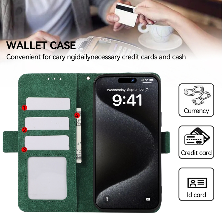 For Samsung Galaxy S22 Ultra 5G ABEEL Frosted Magnetic RFID Leather Phone Case(Green) For Samsung Galaxy S22 Ultra 5G ABEEL Frosted Magnetic RFID Leather Phone Case(Green)