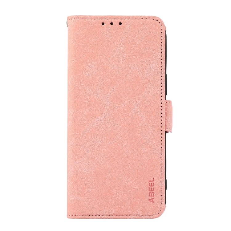 For Samsung Galaxy S23+ 5G ABEEL Frosted Magnetic RFID Leather Phone Case(Pink) For Samsung Galaxy S23+ 5G ABEEL Frosted Magnetic RFID Leather Phone Case(Pink)