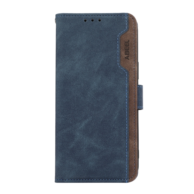 For Samsung Galaxy S24+ 5G ABEEL Color Block Magnetic RFID Leather Phone Case(Blue-Brown) For Samsung Galaxy S24+ 5G ABEEL Color Block Magnetic RFID Leather Phone Case(Blue-Brown)