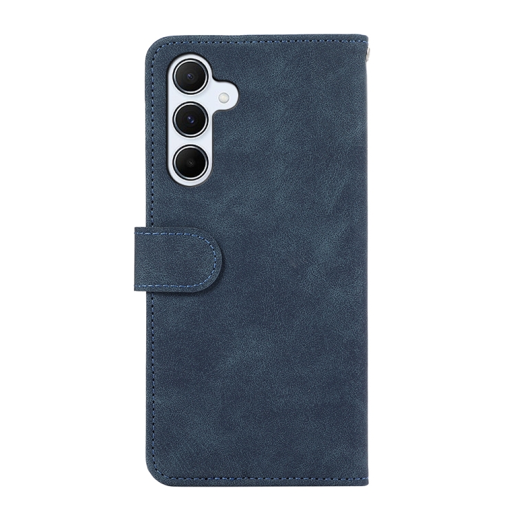 For Samsung Galaxy S24+ 5G ABEEL Color Block Magnetic RFID Leather Phone Case(Blue-Brown) For Samsung Galaxy S24+ 5G ABEEL Color Block Magnetic RFID Leather Phone Case(Blue-Brown)