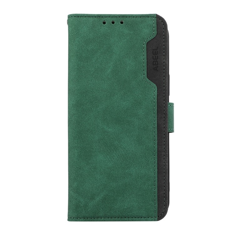 For Samsung Galaxy S23 Ultra 5G ABEEL Color Block Magnetic RFID Leather Phone Case(Green-Black) For Samsung Galaxy S23 Ultra 5G ABEEL Color Block Magnetic RFID Leather Phone Case(Green-Black)