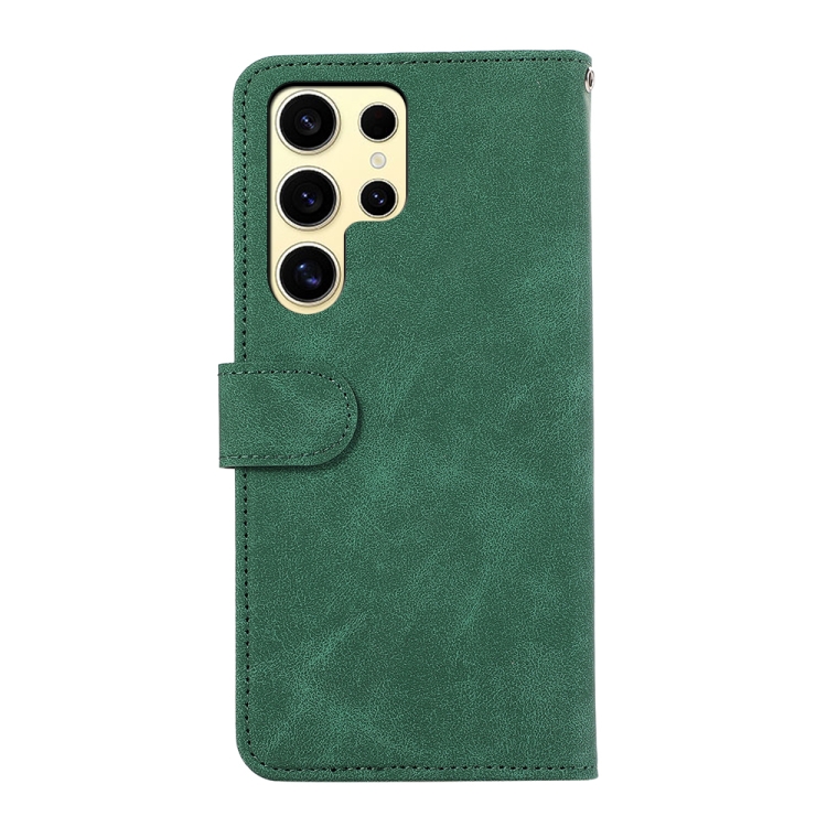 For Samsung Galaxy S23 Ultra 5G ABEEL Color Block Magnetic RFID Leather Phone Case(Green-Black) For Samsung Galaxy S23 Ultra 5G ABEEL Color Block Magnetic RFID Leather Phone Case(Green-Black)