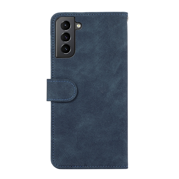 For Samsung Galaxy S21+ 5G ABEEL Color Block Magnetic RFID Leather Phone Case(Blue-Brown) For Samsung Galaxy S21+ 5G ABEEL Color Block Magnetic RFID Leather Phone Case(Blue-Brown)