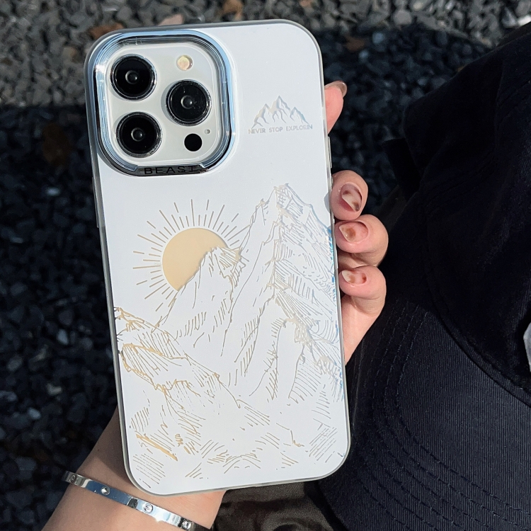 For iPhone 11 2 in 1 Aurora Electroplating Frame Phone Case(Sunrise White) For iPhone 11 2 in 1 Aurora Electroplating Frame Phone Case(Sunrise White)