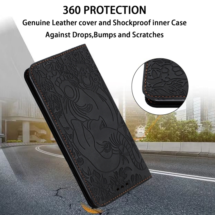 For Samsung Galaxy S24 Ultra 5G Retro Elephant Embossed Leather Phone Case(Black) For Samsung Galaxy S24 Ultra 5G Retro Elephant Embossed Leather Phone Case(Black)
