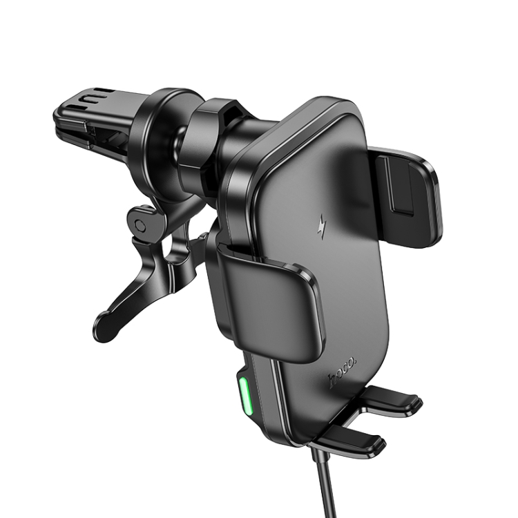 hoco HW10 Jenny Three-axis Linkage Wireless Fast Charging Car Air Outlet Holder(Black) hoco HW10 Jenny Three-axis Linkage Wireless Fast Charging Car Air Outlet Holder(Black)
