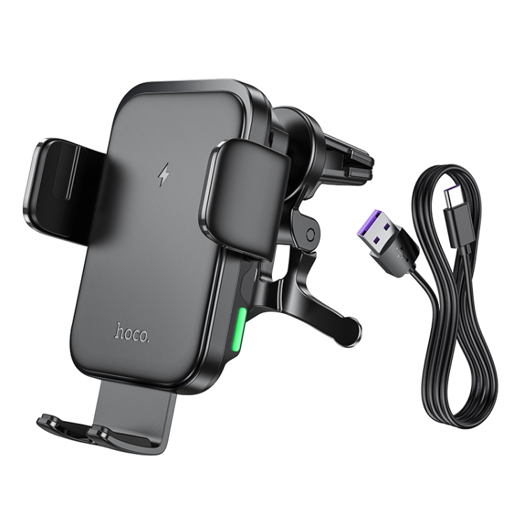 hoco HW10 Jenny Three-axis Linkage Wireless Fast Charging Car Air Outlet Holder(Black) hoco HW10 Jenny Three-axis Linkage Wireless Fast Charging Car Air Outlet Holder(Black)