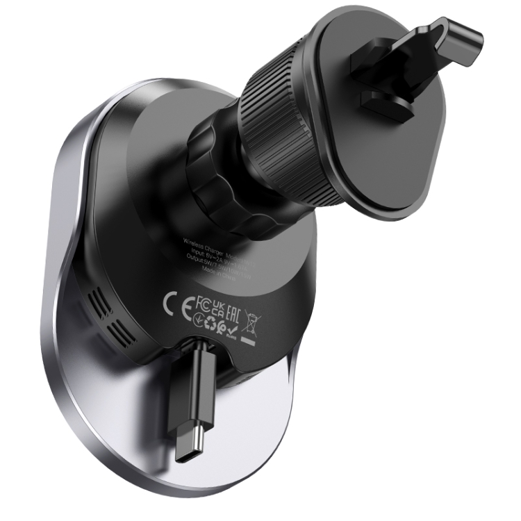 hoco HW12 Guardian Magnetic Wireless Fast Charging Car Air Outlet Holder(Black Grey) hoco HW12 Guardian Magnetic Wireless Fast Charging Car Air Outlet Holder(Black Grey)