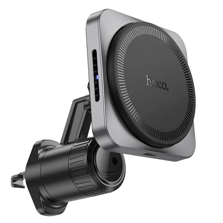 hoco HW15 Speed Magnetic Wireless Fast Charging Car Air Outlet Holder(Metal Black) hoco HW15 Speed Magnetic Wireless Fast Charging Car Air Outlet Holder(Metal Black)