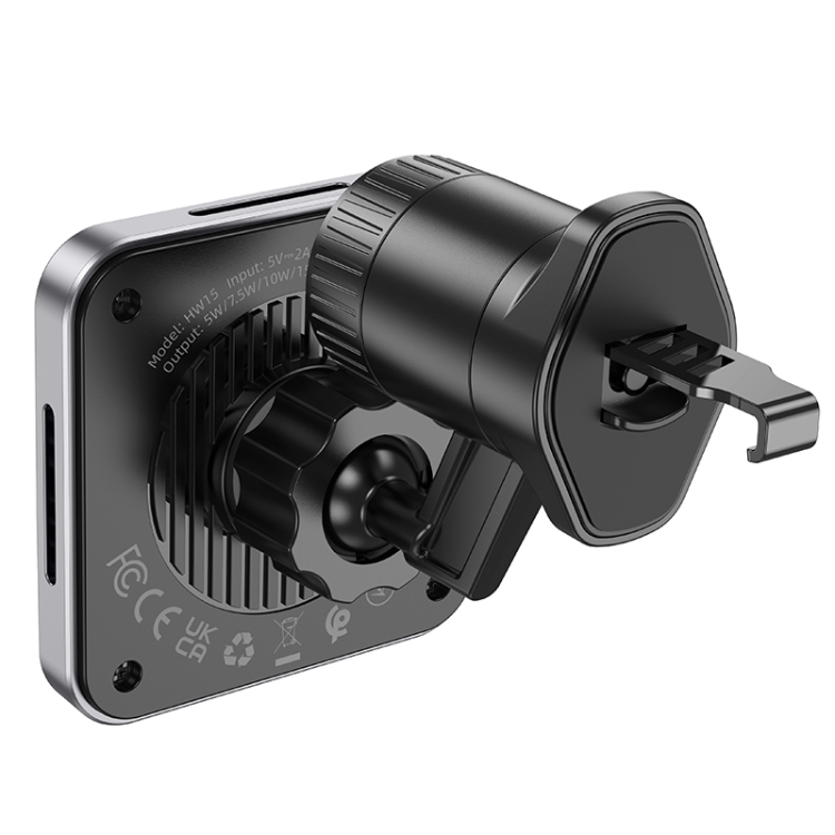 hoco HW15 Speed Magnetic Wireless Fast Charging Car Air Outlet Holder(Metal Black) hoco HW15 Speed Magnetic Wireless Fast Charging Car Air Outlet Holder(Metal Black)