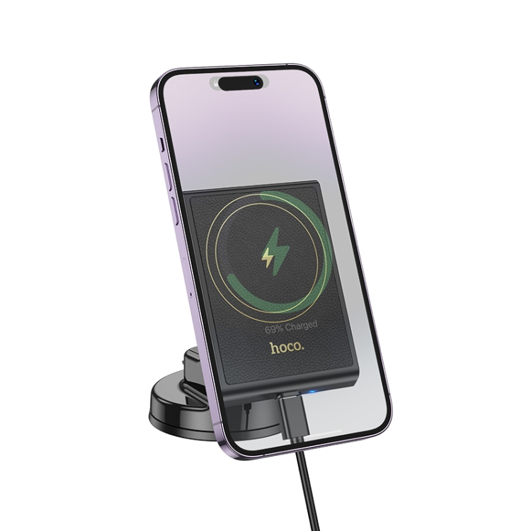 hoco HW20 Precious Magnetic Wireless Fast Charging Car Center Console Holder(Black) hoco HW20 Precious Magnetic Wireless Fast Charging Car Center Console Holder(Black)