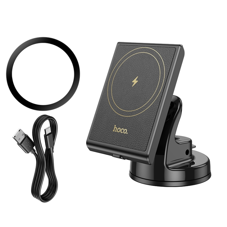 hoco HW20 Precious Magnetic Wireless Fast Charging Car Center Console Holder(Black) hoco HW20 Precious Magnetic Wireless Fast Charging Car Center Console Holder(Black)