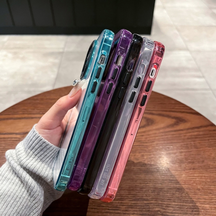 For iPhone 13 Pro Max 2 in 1 Acrylic Transparent Shockproof Phone Case(Black) For iPhone 13 Pro Max 2 in 1 Acrylic Transparent Shockproof Phone Case(Black)