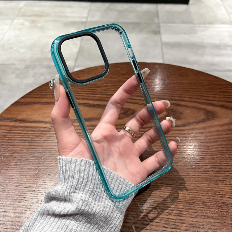 For iPhone 13 Pro Max 2 in 1 Acrylic Transparent Shockproof Phone Case(Black) For iPhone 13 Pro Max 2 in 1 Acrylic Transparent Shockproof Phone Case(Black)