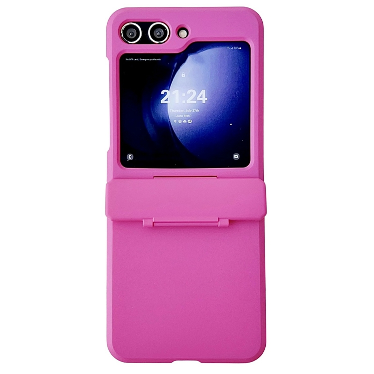 For Samsung Galaxy Z Flip5 5G Skin Feel PC Full Coverage Shockproof Phone Case(Rose Red) For Samsung Galaxy Z Flip5 5G Skin Feel PC Full Coverage Shockproof Phone Case(Rose Red)